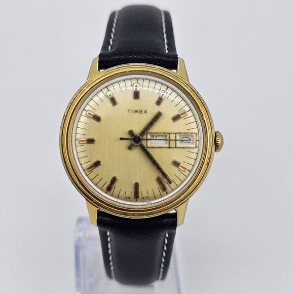 VTG Timex 35MM Men's Mechanical Watch Working Keeping Time READ DESCRIPTION - Picture 1 of 15